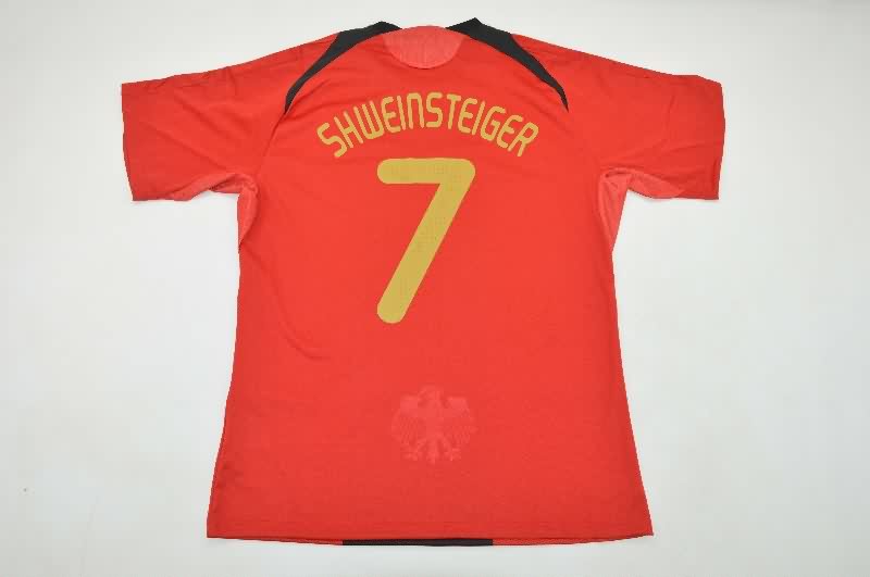 Thailand Quality(AAA) 2008 Germany Away Retro Soccer Jersey