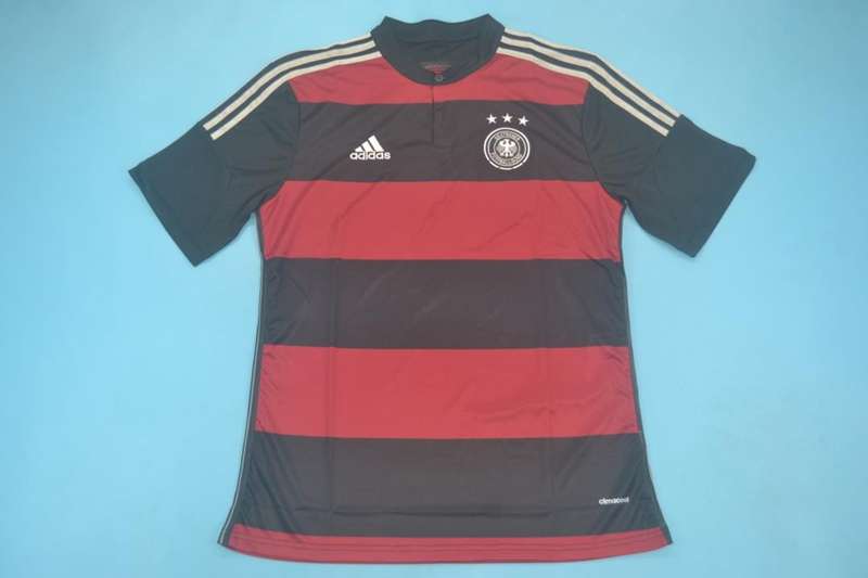 Thailand Quality(AAA) 2014 Germany Away Retro Soccer Jersey