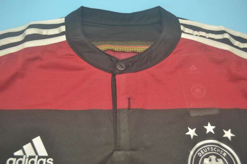 Thailand Quality(AAA) 2014 Germany Away Retro Soccer Jersey(Player)