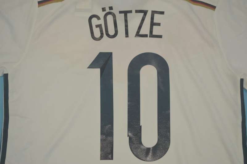 Thailand Quality(AAA) 2014 Germany Home Retro Soccer Jersey