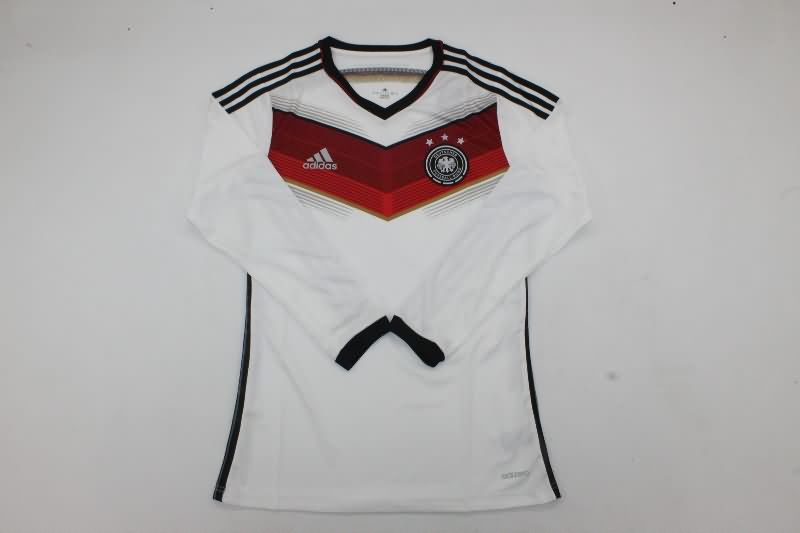 Thailand Quality(AAA) 2014 Germany Home Retro Long Sleeve Soccer Jersey (Player)