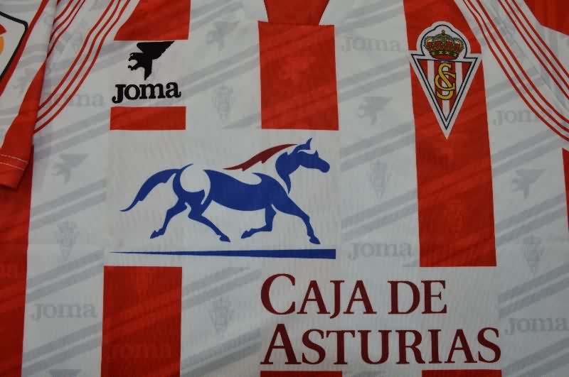 Thailand Quality(AAA) 1995/96 Gijon Home Retro Soccer Jersey