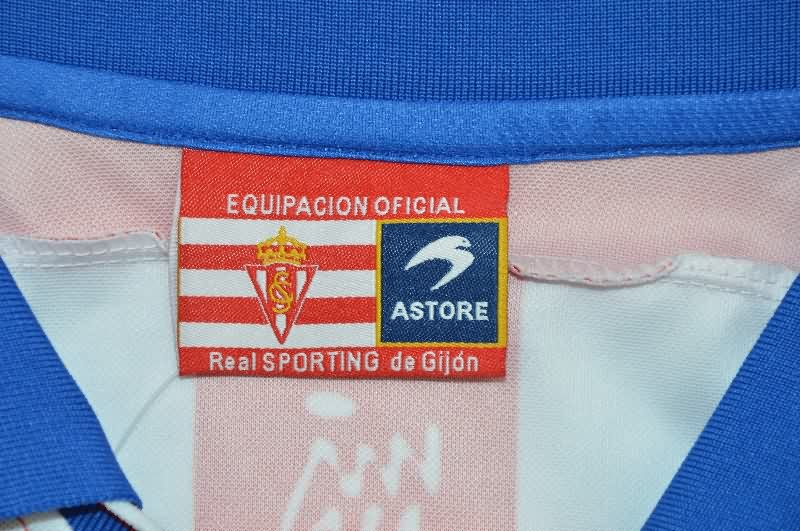 Thailand Quality(AAA) 1999/00 Gijon Home Retro Soccer Jersey