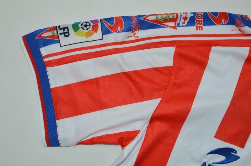 Thailand Quality(AAA) 1999/00 Gijon Home Retro Soccer Jersey