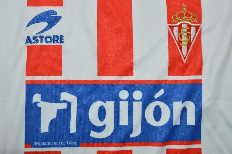 Thailand Quality(AAA) 1999/00 Gijon Home Retro Soccer Jersey