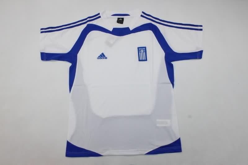 Thailand Quality(AAA) 2004 Greece Home Retro Soccer Jersey