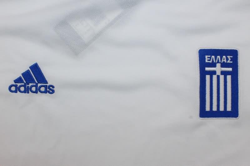 Thailand Quality(AAA) 2004 Greece Home Retro Soccer Jersey