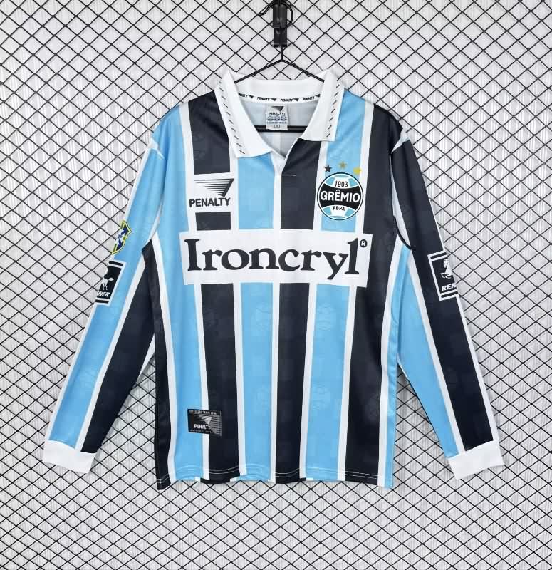 Thailand Quality(AAA) 1997 Gremio Home Retro Long Sleeve Soccer Jersey Thailand Quality(AAA) 1997 Gremio Home Retro Long Sleeve Soccer Jersey