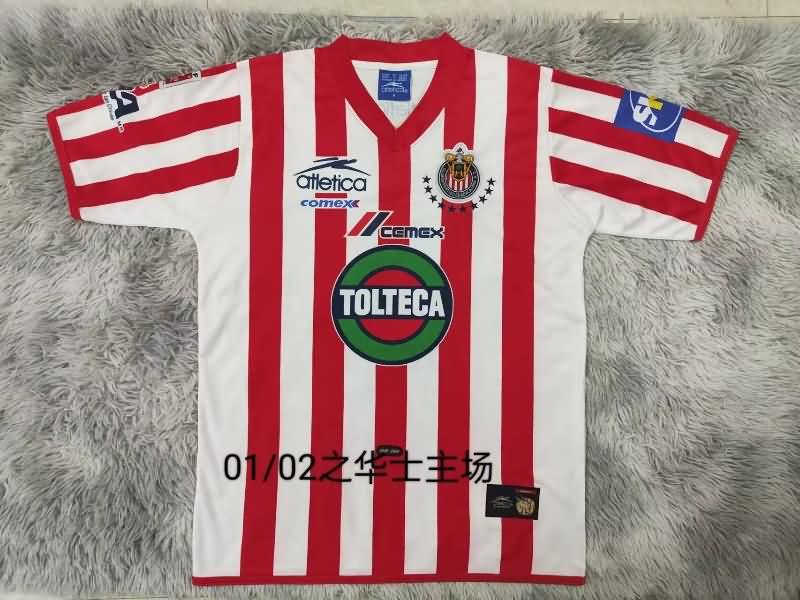 Thailand Quality(AAA) 2001/02 Guadalajara Home Retro Soccer Jersey