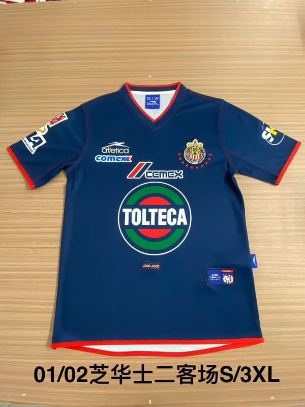 Thailand Quality(AAA) 2001/02 Guadalajara Third Retro Soccer Jersey