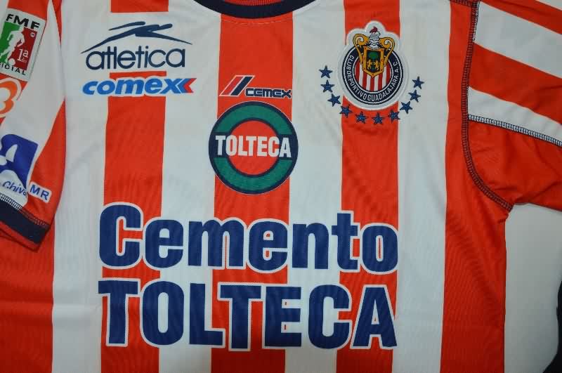 Thailand Quality(AAA) 2002/03 Guadalajara Home Retro Soccer Jersey