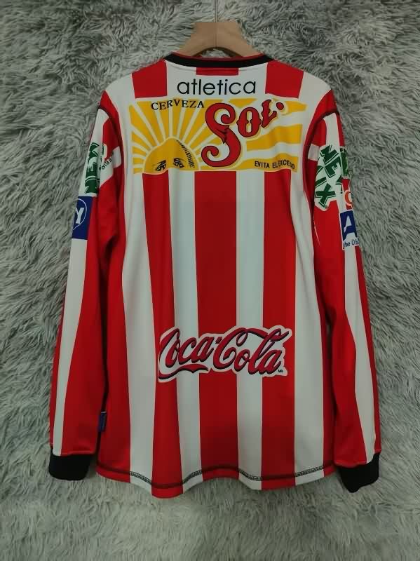 Thailand Quality(AAA) 2002/03 Guadalajara Home Long Sleeve Retro Soccer Jersey