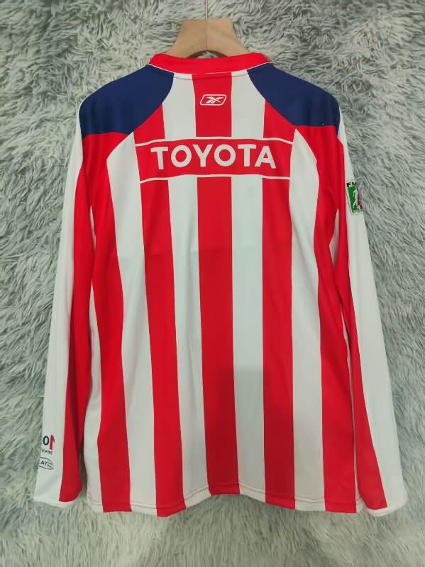 Thailand Quality(AAA) 2006/07 Guadalajara Home Long Sleeve Retro Soccer Jersey