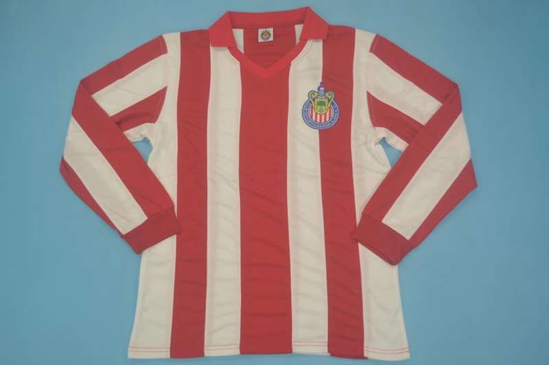 Thailand Quality(AAA) 1960 Guadalajara Home Retro Soccer Jersey(L/S)