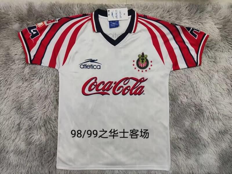 Thailand Quality(AAA) 1998/99 Guadalajara Away Retro Soccer Jersey