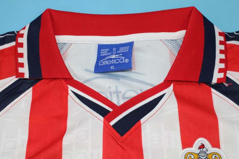 Thailand Quality(AAA) 1999/00 Guadalajara Home Retro Soccer Jersey