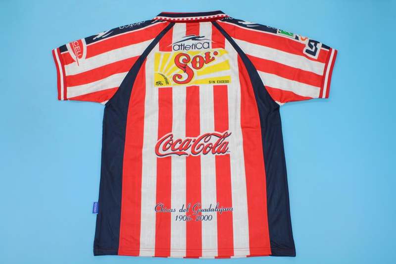 Thailand Quality(AAA) 1999/00 Guadalajara Home Retro Soccer Jersey