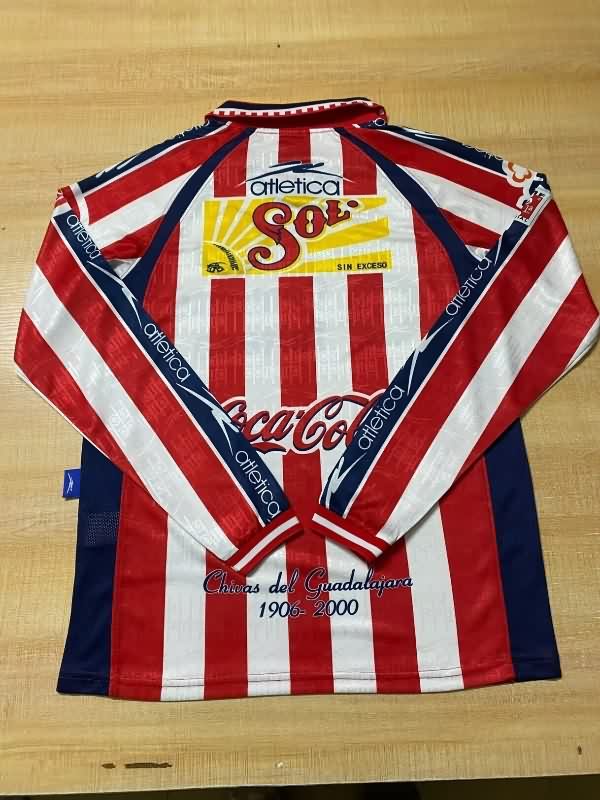 Thailand Quality(AAA) 1999/00 Guadalajara Home Retro Long Sleeve Soccer Jersey