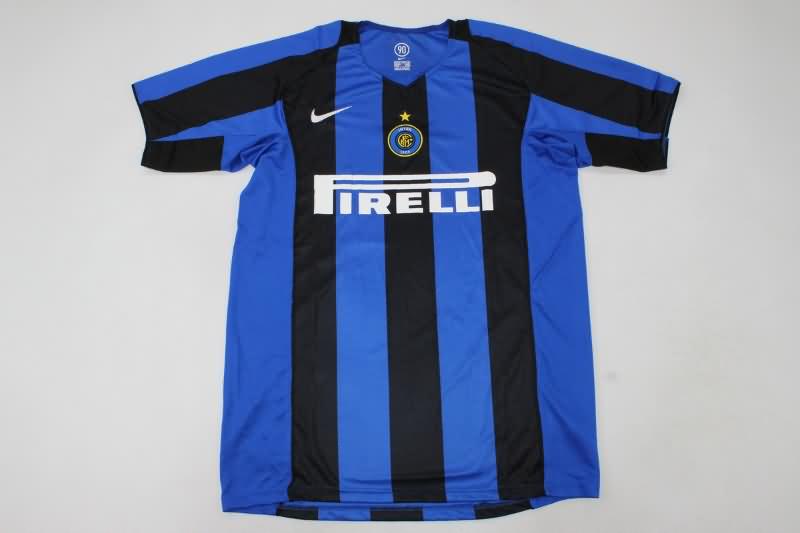 Thailand Quality(AAA) 2004/05 Inter Milan Home Retro Soccer Jersey