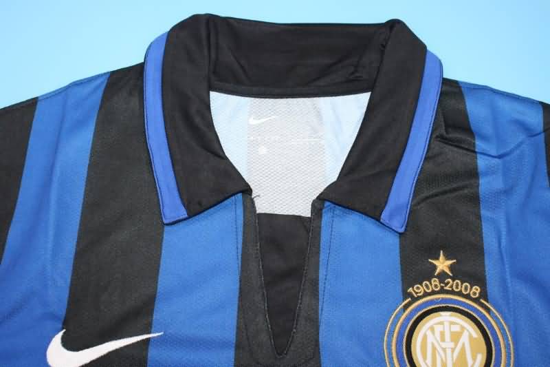 Thailand Quality(AAA) 2007/08 Inter Milan Home Retro Soccer Jersey