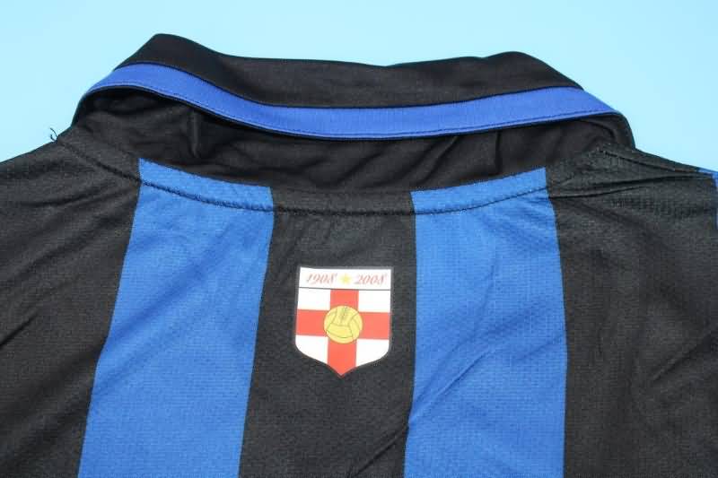 Thailand Quality(AAA) 2007/08 Inter Milan Home Retro Soccer Jersey