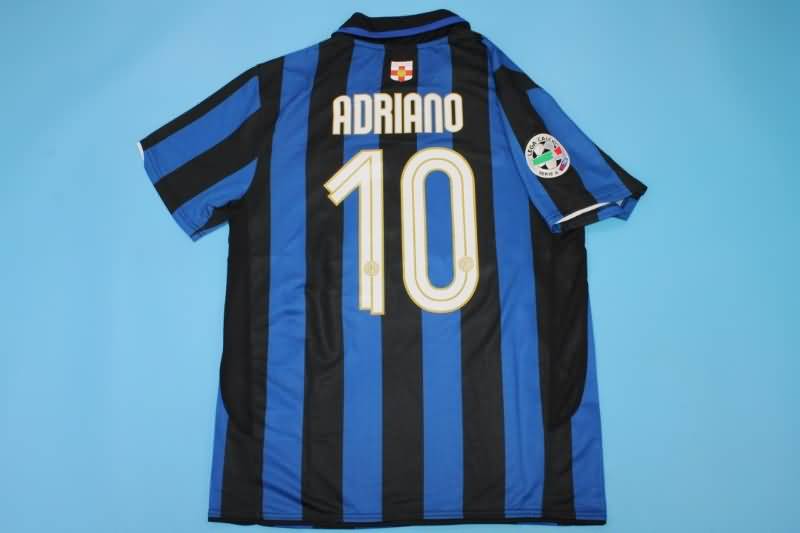 Thailand Quality(AAA) 2007/08 Inter Milan Home Retro Soccer Jersey