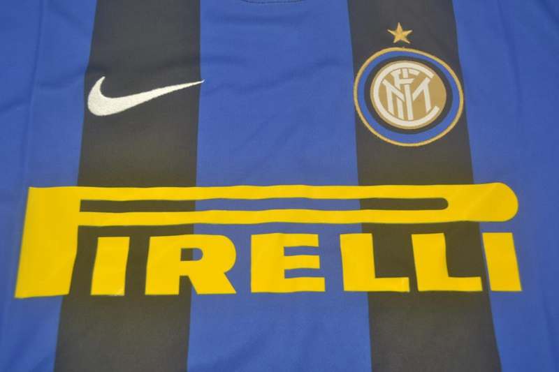 Thailand Quality(AAA) 2008/09 Inter Milan Home UCL Soccer Jersey