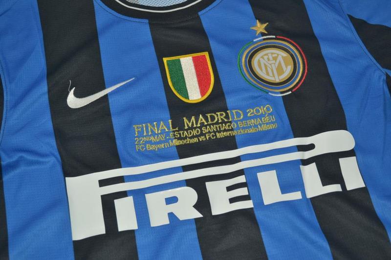 Thailand Quality(AAA) 2009/10 Inter Milan Home UCL Final Soccer Jersey