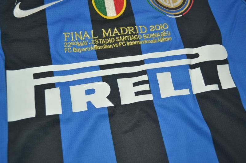 Thailand Quality(AAA) 2009/10 Inter Milan Home UCL Final Soccer Jersey