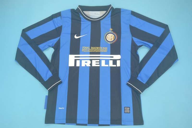 Thailand Quality(AAA) 2009/10 Inter Milan Home UCL Final Jersey(L/S)