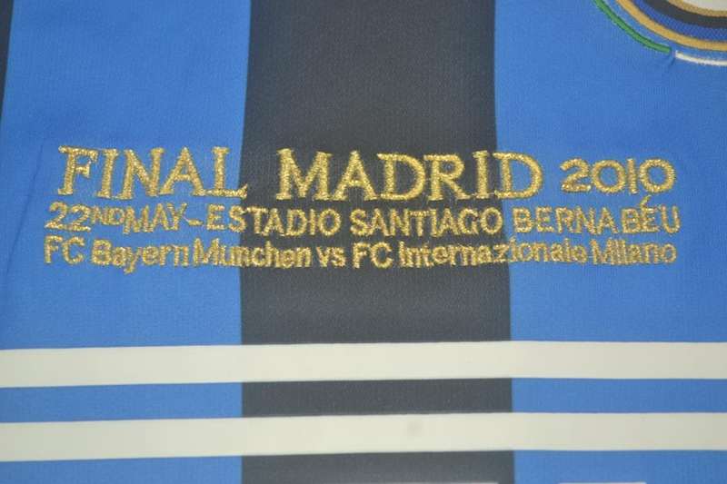 Thailand Quality(AAA) 2009/10 Inter Milan Home UCL Final Jersey(L/S)