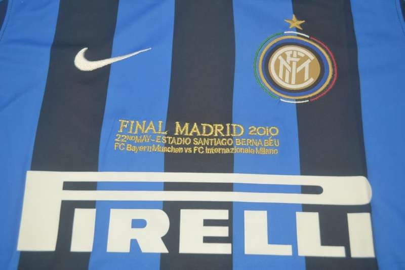 Thailand Quality(AAA) 2009/10 Inter Milan Home UCL Final Jersey(L/S)