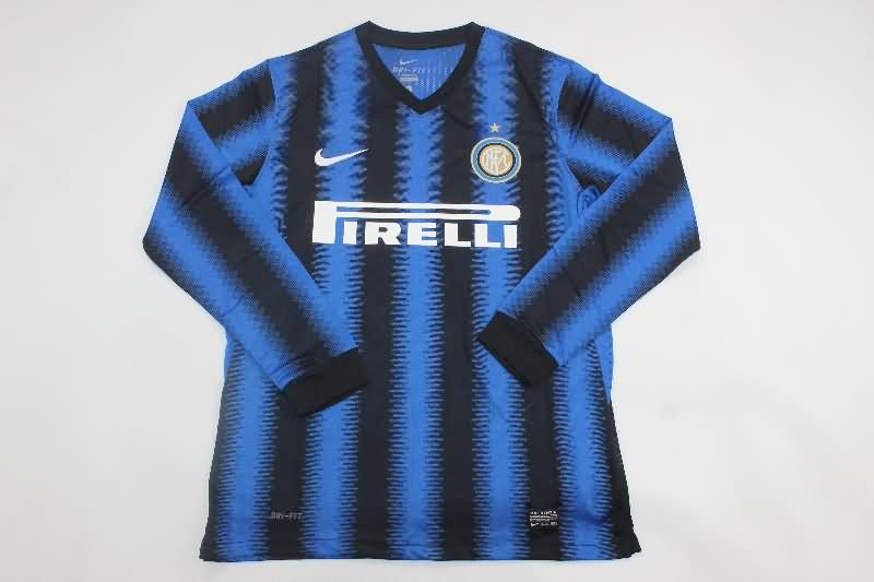 Thailand Quality(AAA) 2010/11 Inter Milan Home Soccer Jersey(L/S)