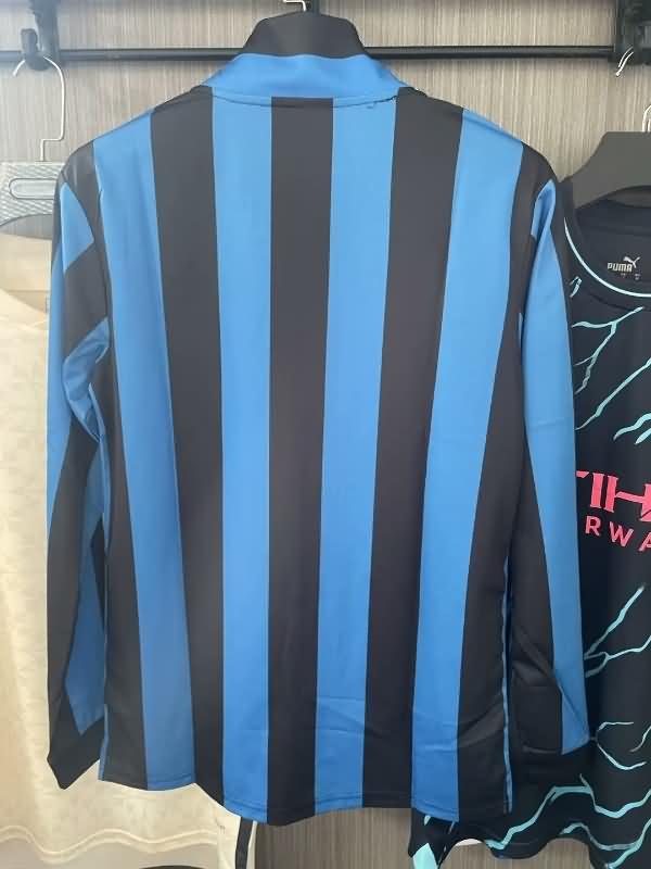 Thailand Quality(AAA) 1988/90 Inter Milan Home Retro Long Sleeve Soccer Jersey