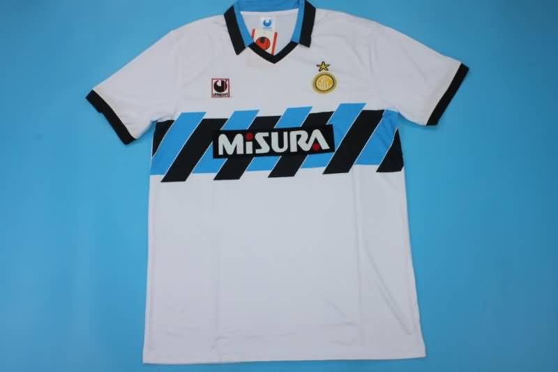 Thailand Quality(AAA) 1990/91 Inter Milan Away Retro Soccer Jersey