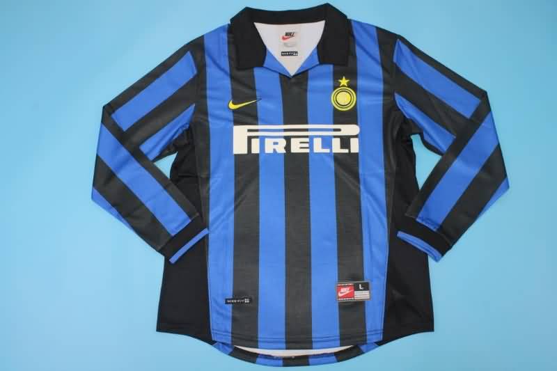 Thailand Quality(AAA) 1998/99 Inter Milan Home Soccer Jersey(L/S)