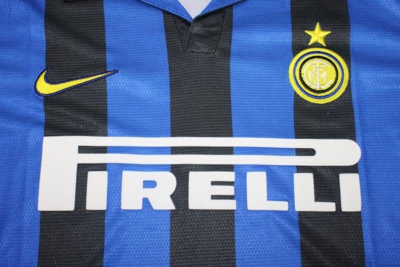 Thailand Quality(AAA) 1998/99 Inter Milan Home Soccer Jersey(L/S)