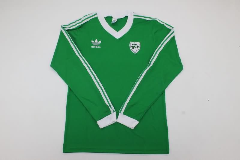 Thailand Quality(AAA) 1986 Ireland Home Long Sleeve Retro Soccer Jersey