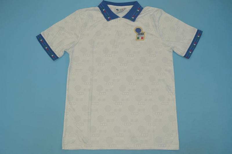 Thailand Quality(AAA) 1994 Italy Away Retro soccer Jersey