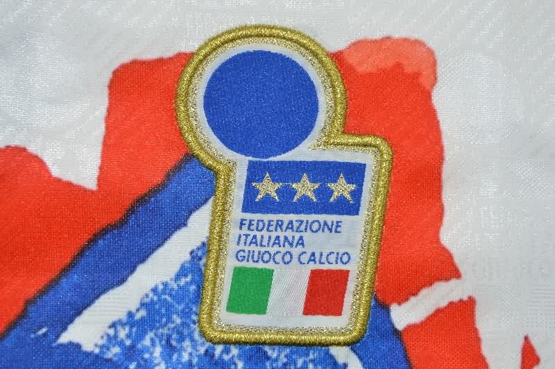 Thailand Quality(AAA) 1994 Italy White Retro Soccer Jersey