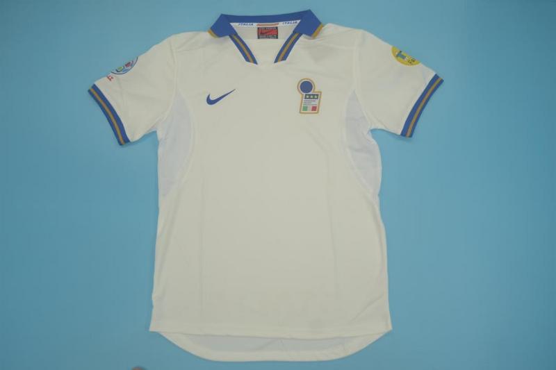 Thailand Quality(AAA) 1996 Italy Away Retro soccer Jersey