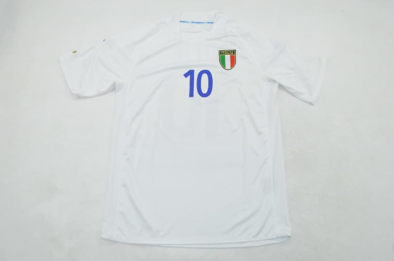 Thailand Quality(AAA) 2002 Italy Away Retro Soccer Jersey
