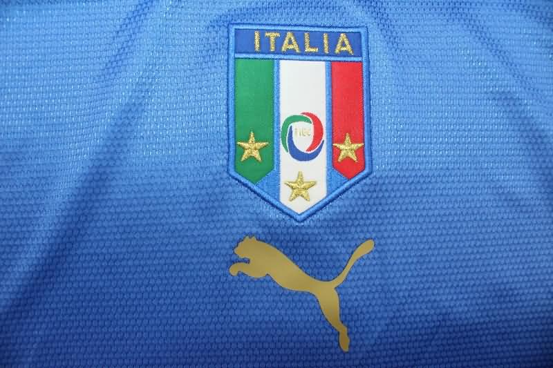 Thailand Quality(AAA) 2006 Italy Home Long Sleeve Retro Soccer Jersey
