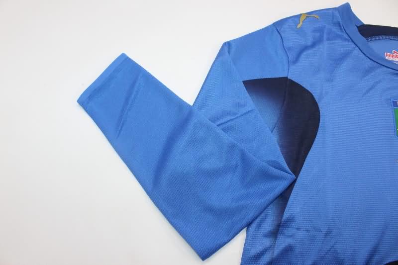 Thailand Quality(AAA) 2006 Italy Home Long Sleeve Retro Soccer Jersey