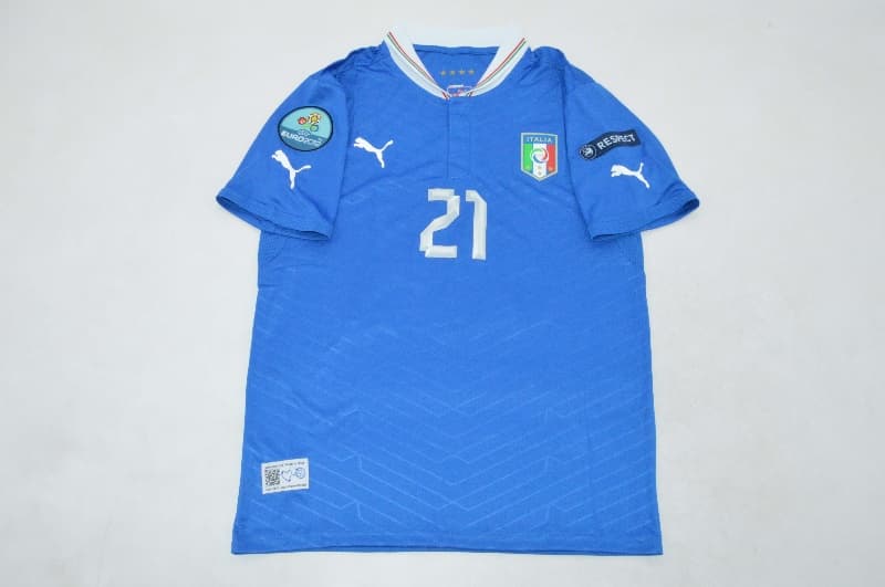 Thailand Quality(AAA) 2012 Italy Home Retro Soccer Jersey