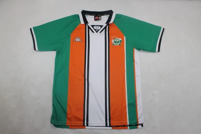 Thailand Quality(AAA) 2000/01 Ivory Home Retro Soccer Jersey