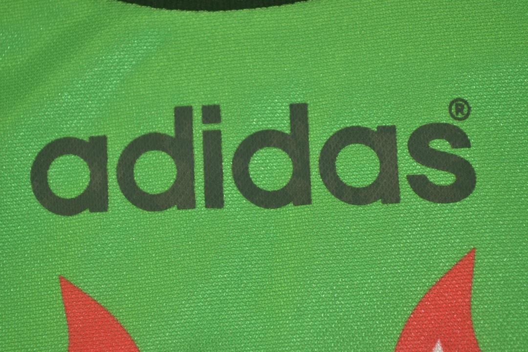 Thailand Quality(AAA) 1998 Japan Goalkeeper Green Retro Soccer Jersey(L/S)