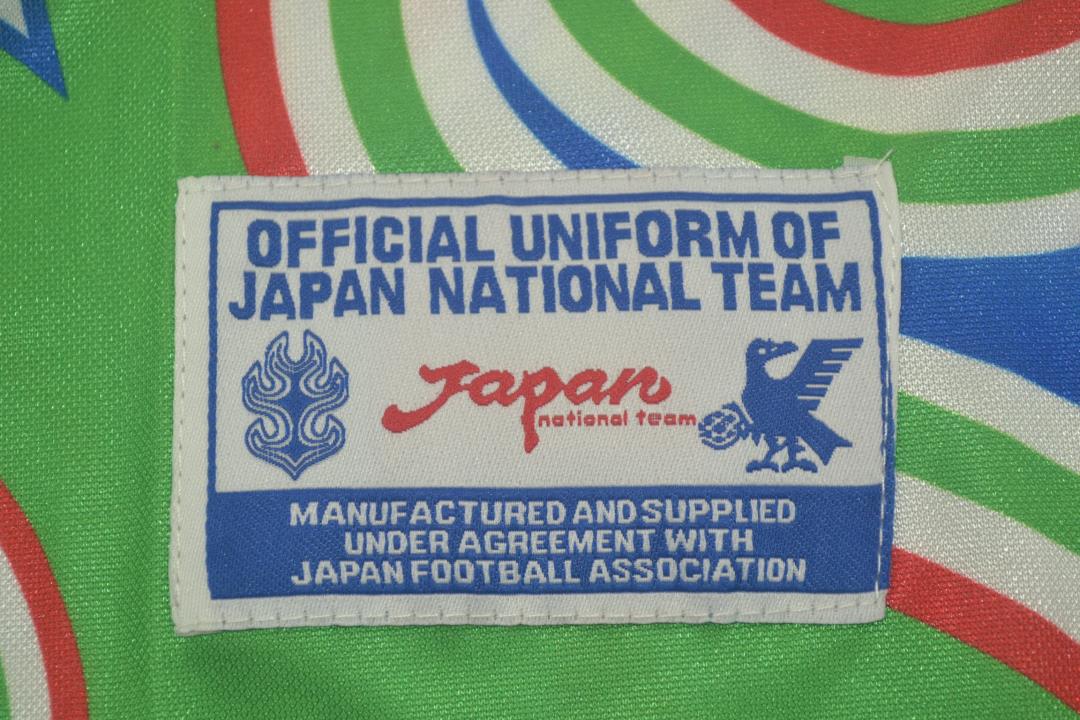 Thailand Quality(AAA) 1998 Japan Goalkeeper Green Retro Soccer Jersey(L/S)