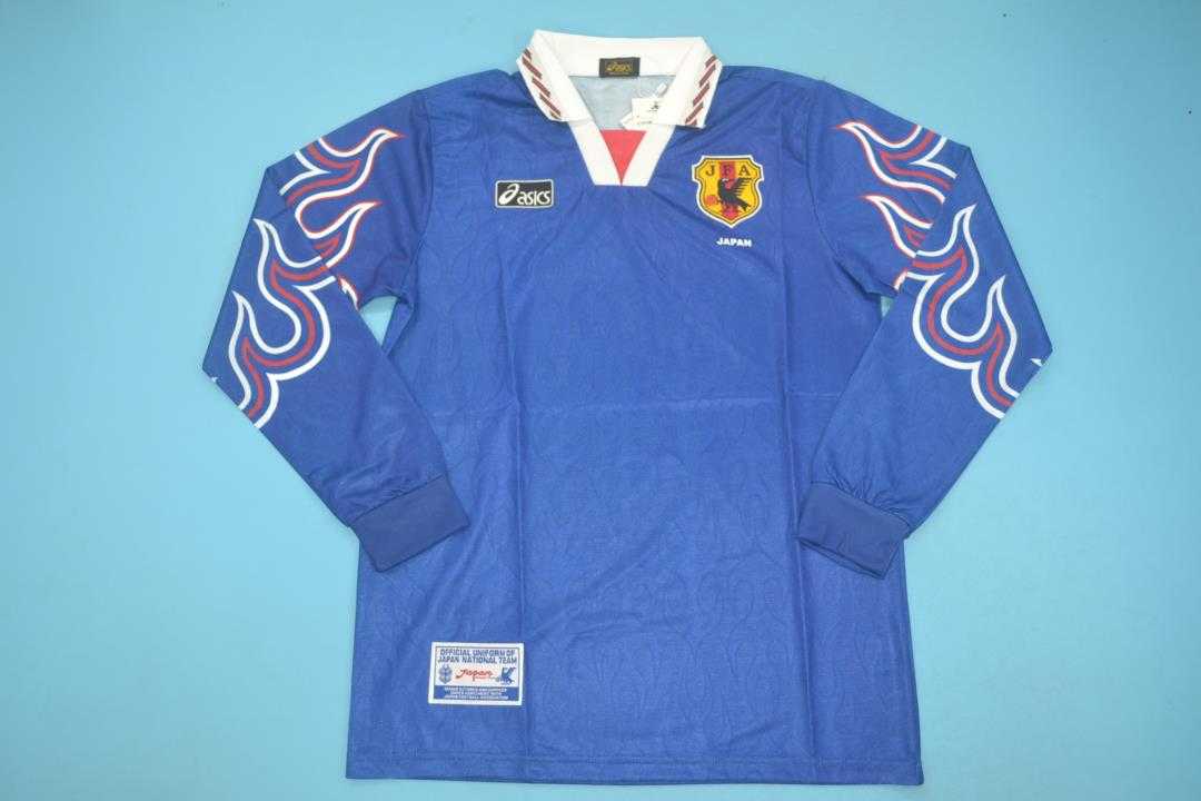 Thailand Quality(AAA) 1998 Japan Home Retro Soccer Jersey(L/S)