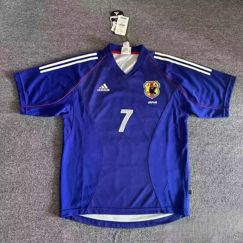 Thailand Quality(AAA) 2002 Japan Home Retro Soccer Jersey